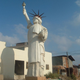 Illustration for article titled Bizarre Replicas of the Statue of Liberty and the Eiffel Tower